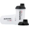 Šejkr Survival transparentní-černá – 600 ml